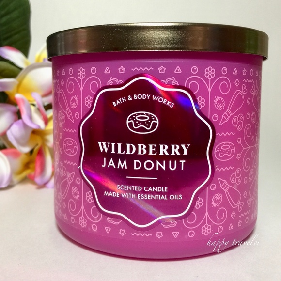 WILDBERRY JAM DONUT 3 Wick Candle